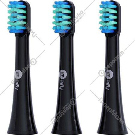 Насадки для зубной щетки «Infly» Toothbrush Head T04B, T20040BIN Blue, 3 шт