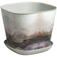 Кашпо «Violet» квадратное, 38150150, мрамор, 5 л