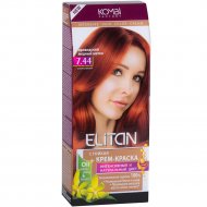 Крем-краска для волос «Элитан» 7.44 ирландский медный шатен.