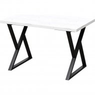 Обеденный стол «Millwood» Дели 18 мм, ЛДСП дуб белый крафт/черный, 100х70х73 см