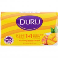 Туалетное мыло «Duru» 1+1 перскик+манго, 80 г