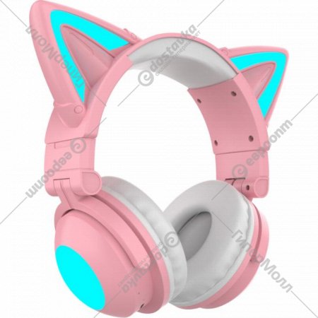 Наушники «Qumo» Party Cat mini ВТ 0051, Q34914, розово-голубой