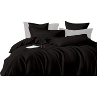 Комплект постельного белья «Luxor» №19-0303, 2-спальный, черный, сатин