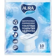 Покрытие для унитаза «Aura» одноразовые, 10 шт