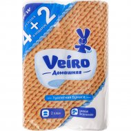 Бумага туалетная «Veiro» двухслойная, 6 рулонов