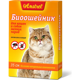 Ан­ти­па­ра­зи­тар­ный био­ошей­ник «Amstrel» для кошек и собак