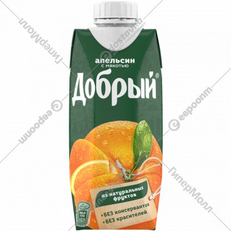 Нектар «Добрый» апельсиновый, 330 мл