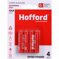 Элементы питания «Hofford» LR 03, ААА, 1.5 V, 4 шт