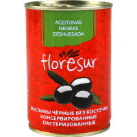 

Маслины черные "FLORESUR" б/к ж/б 280гр