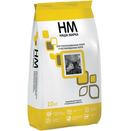 Корм для кошек Наша марка для стерилизованных, 10 кг