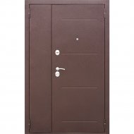 Дверь входная «Гарда» 7.5 двупольная, Медный антик/Белый ясень, 205х120 см L