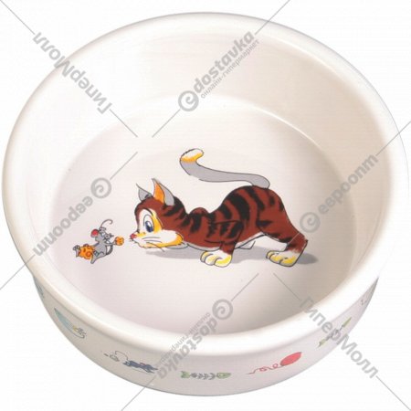 Миска «Trixie» керамическая, для кошек с изображением, 200 мл