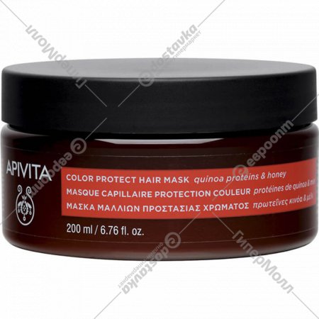 Маска для волос «APIVITA» Для защиты цвета окрашенных волос, с протеинами киноа и медом, 80839, 200 мл