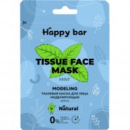 Маска для лица «Happy Bar» Tissue Face Mask, мята, 20 мл