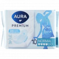 Прокладки гигиенические «Aura» Premium normal, 10 шт