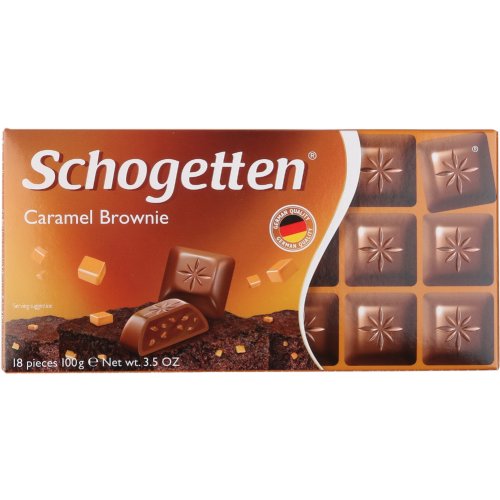 Шоколад молочный «Schogetten» Caramel Brownie, 100 г