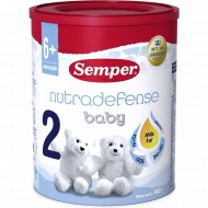 Смесь молочная сухая «Semper» Nutradefense 2 Baby, с 6 месяцев, 400 г