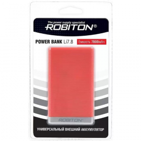 Пор­та­тив­ное за­ряд­ное устрой­ство «Robiton» Li7.8-R, БЛ15311, крас­ный