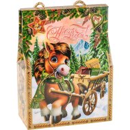 Новогодний подарок Ивкон-Презент сумочка лошадка, 1000 г