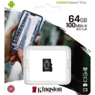 Карта памяти «Kingston» microSDXC, Canvas Select Plus, 64GB, SDCS2