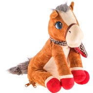Новогодний подарок Ивкон-Презент меховая игрушка конь Яшка, 1000 г