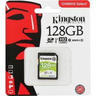 Карта памяти «Kingston» SDXC Canvas Select Plus, 128GB, SDS2/128GB