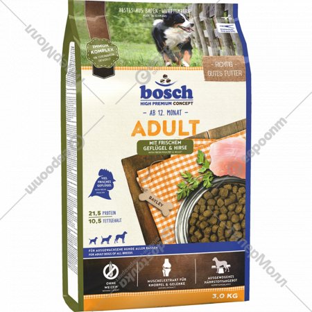 Корм для собак «Bosch» мини эдалт, ягненок с рисом, 3 кг