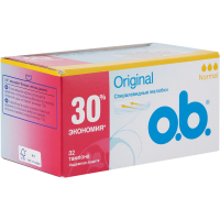 

Тампоны "O.b" (нормал,32шт) Франция
