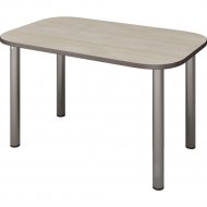 Обеденный стол «Senira» Р-001, дуб выбеленный/хром