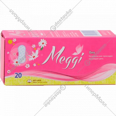 Женcкие гигиенические прокладки «Meggi» Soft Deo, 20 шт