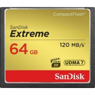 Карта памяти «SanDisk» Extreme CF, 64GB, SDCFXSB-064G-G46