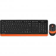 Клавиатура + мышь «A4Tech» Fstyler FG1010, Orange/Black