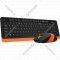 Клавиатура + мышь «A4Tech» Fstyler FG1010, Orange/Black