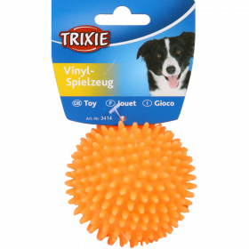 Иг­руш­ка ви­ни­ло­вая для собаки «Trixie» Шарик-ежик, со звуком, 7 см
