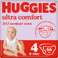 

Детс.подгузн."HUGGIES"(Ultra Mega 4)66шт