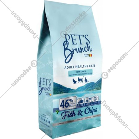 Корм для кошек «Pet's Brunch» Adult Maxi Breeds, с рыбой, 2 кг