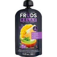 Пюре Fruds из яблок, персиков и манго с апельсиновым соком, 150 г