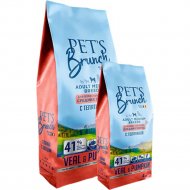 Корм для собак «Pet's Brunch» Adult Medium Breeds, с телятиной, 4 кг