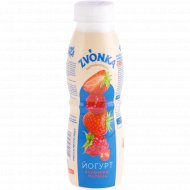 Йогурт питьевой «Zvonka» клубника-малина, 2%, 300 г