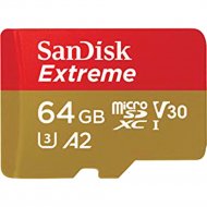 Карта памяти «SanDisk» Extreme microSDXC, 64GB, SDSQXA2-064G-GN6MA