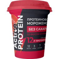 Мороженое протеиновое «Active protein» с подсластителем со вкусом клубники, 90 г