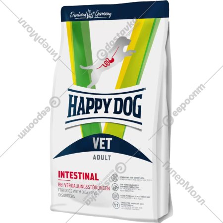 Корм для собак «Happy Dog» VET Intestinal Adult 26/13, лосось/рис, 61039, 12 кг