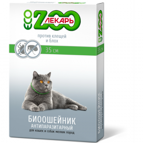 Био­ошей­ник ан­ти­па­ра­зи­тар­ный «Эко ZooЛе­карь» для кошек и собак