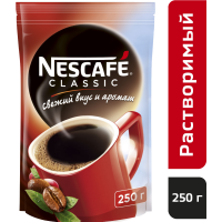 

Кофе "НЕСКАФЕ КЛАССИК"(рас,гран,пак)250г