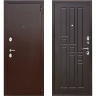 Дверь входная «Гарда» 8 мм, Медный антик/Венге, L, 205х86 см