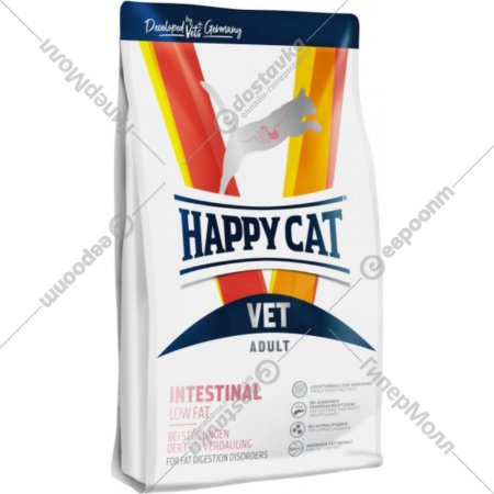 Корм для кошек «Happy Cat» VET Intestinal Adult, хлопья с мясом, 70687, 1 кг