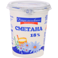 

Сметана"ОСТРОМЕЧЕВСКИЕ ПРОСТОРЫ"18%,400г