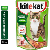 

Корм для котов "KITEKAT" (крол./желе)85г