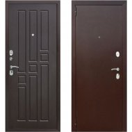 Дверь входная «Гарда» 8 мм, Медный антик/Венге, R, 205х96 см