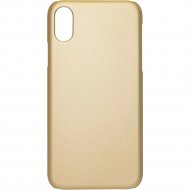 Чехол для телефона «Volare Rosso» Soft-touch, для Apple iPhone X, золотой, пластик